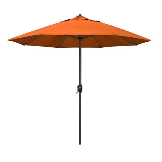 California Umbrella 9-Feet Aluminum Orange Market Patio Umbrella