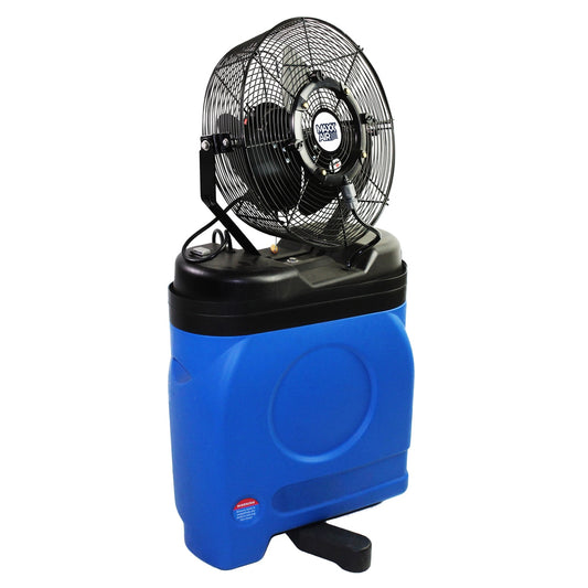 Maxx Air 14-in 120-Volt 3-Speed High Velocity Indoor/Outdoor Blue Misting Floor Fan CDMP1420BLU