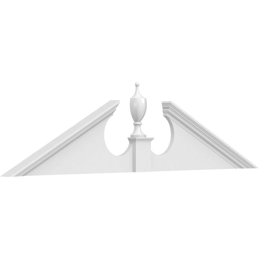 Ekena Millwork 78-in W x 19.5-in L PVC Pediment
