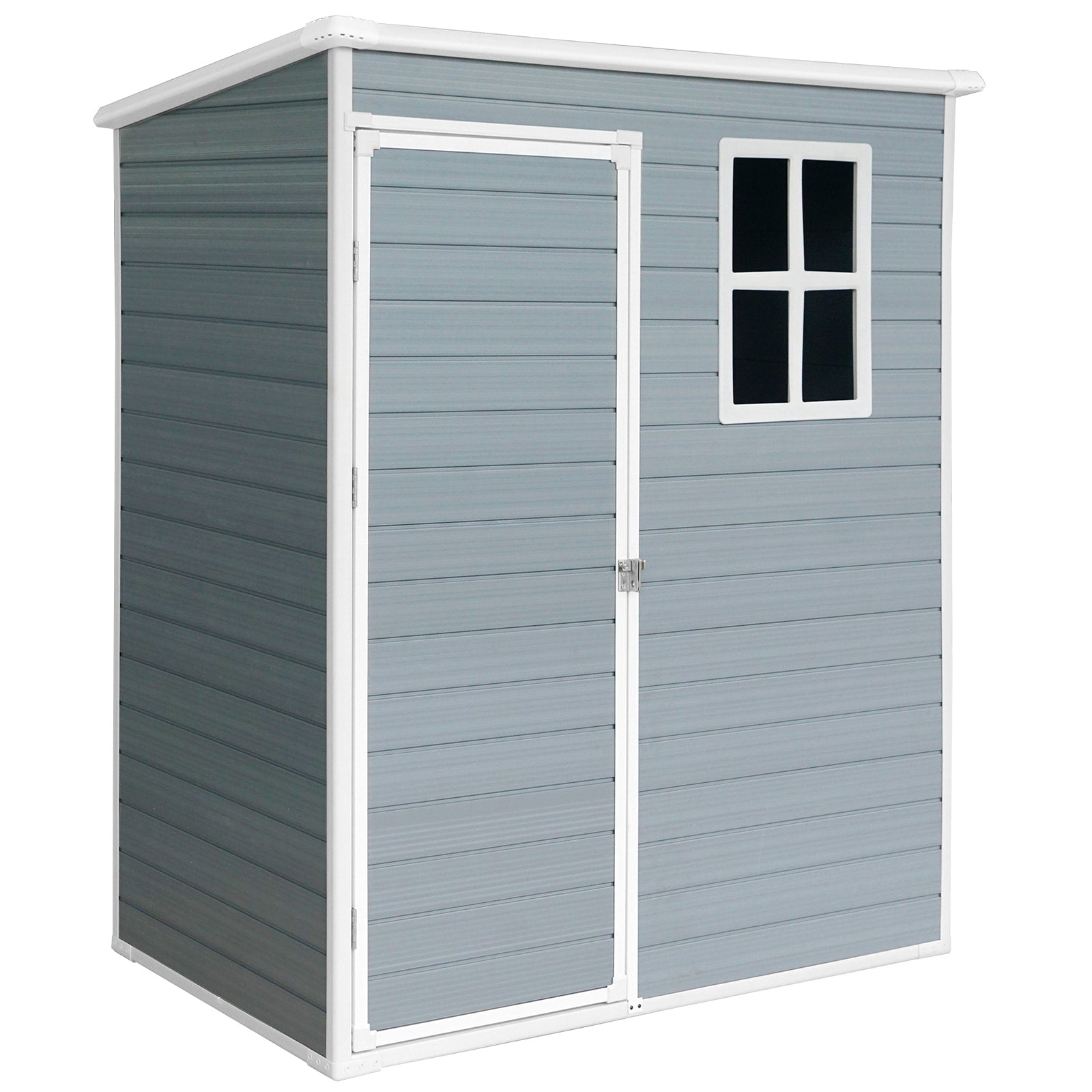Mondawe 5-ft x 3-ft Gray Lean-to Resin Storage Shed