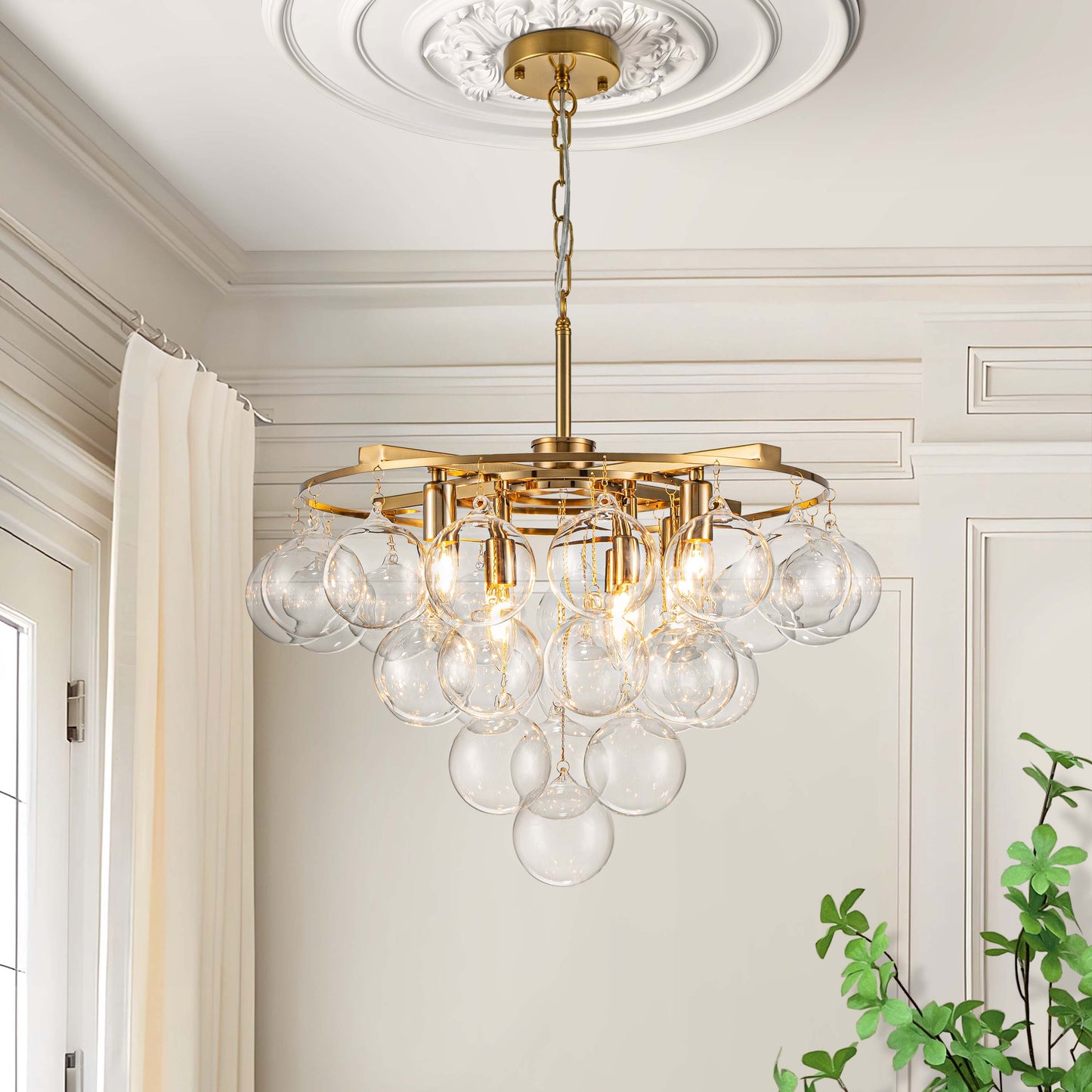 GoYeel 8 -Light Gold Indoor Metal Chandelier