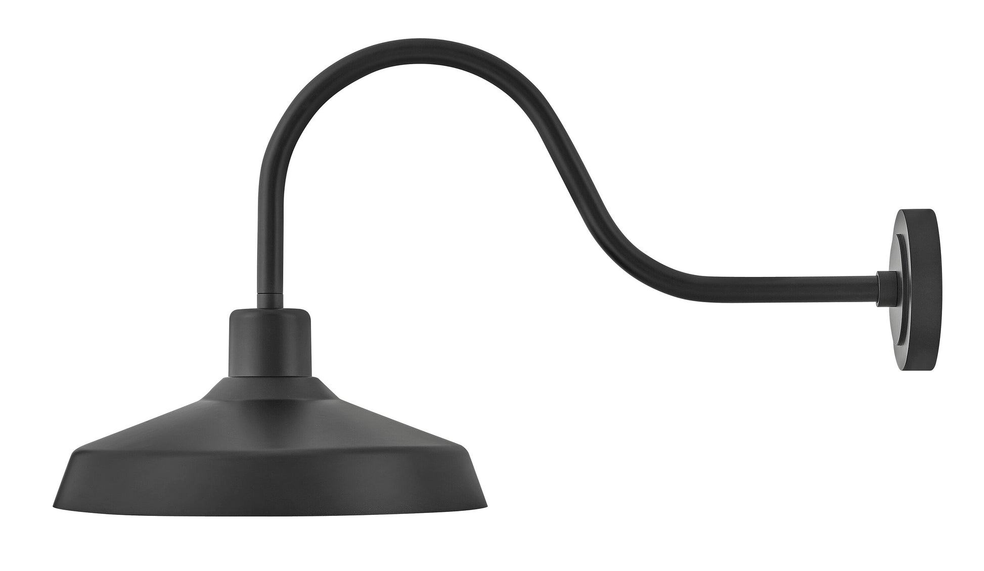 Hinkley Forge 1 -Light 17.5-in H Satin Black Hardwired Dark Sky Outdoor Wall Light 6589025