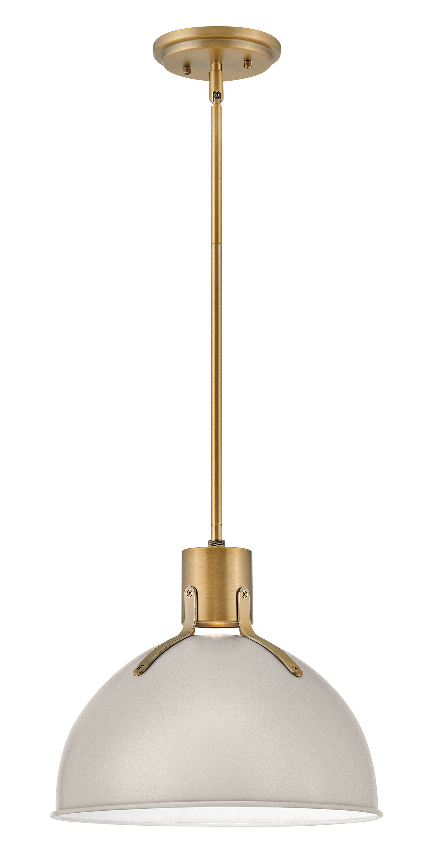 Hinkley Argo Lacquered Brass Modern/contemporary Dome Medium Hanging Pendant light 6588900