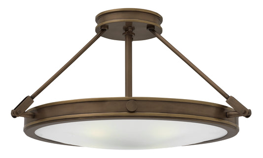 Hinkley Collier 4 -Light 22-in Oil rubbed Bronze Semi Flush Mount Light 6588913