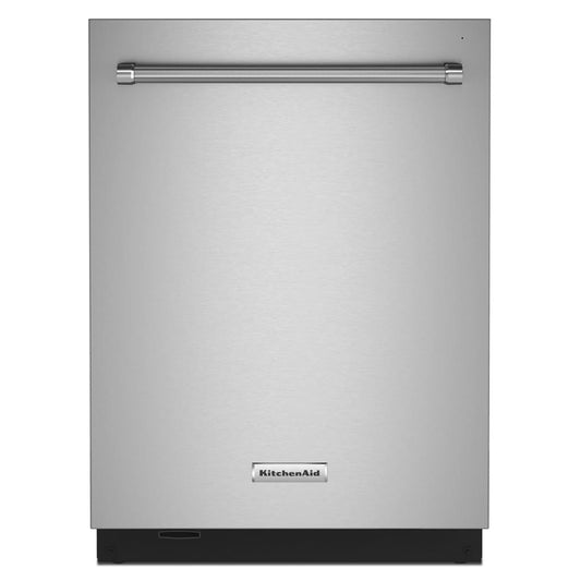 KitchenAid Eco Series 24-in Top Control Built-in Dishwasher ( Stainless Steel with PRINTSHIELD Finish ) With Third Rack, ProWash, ProDry , 44-Decibel