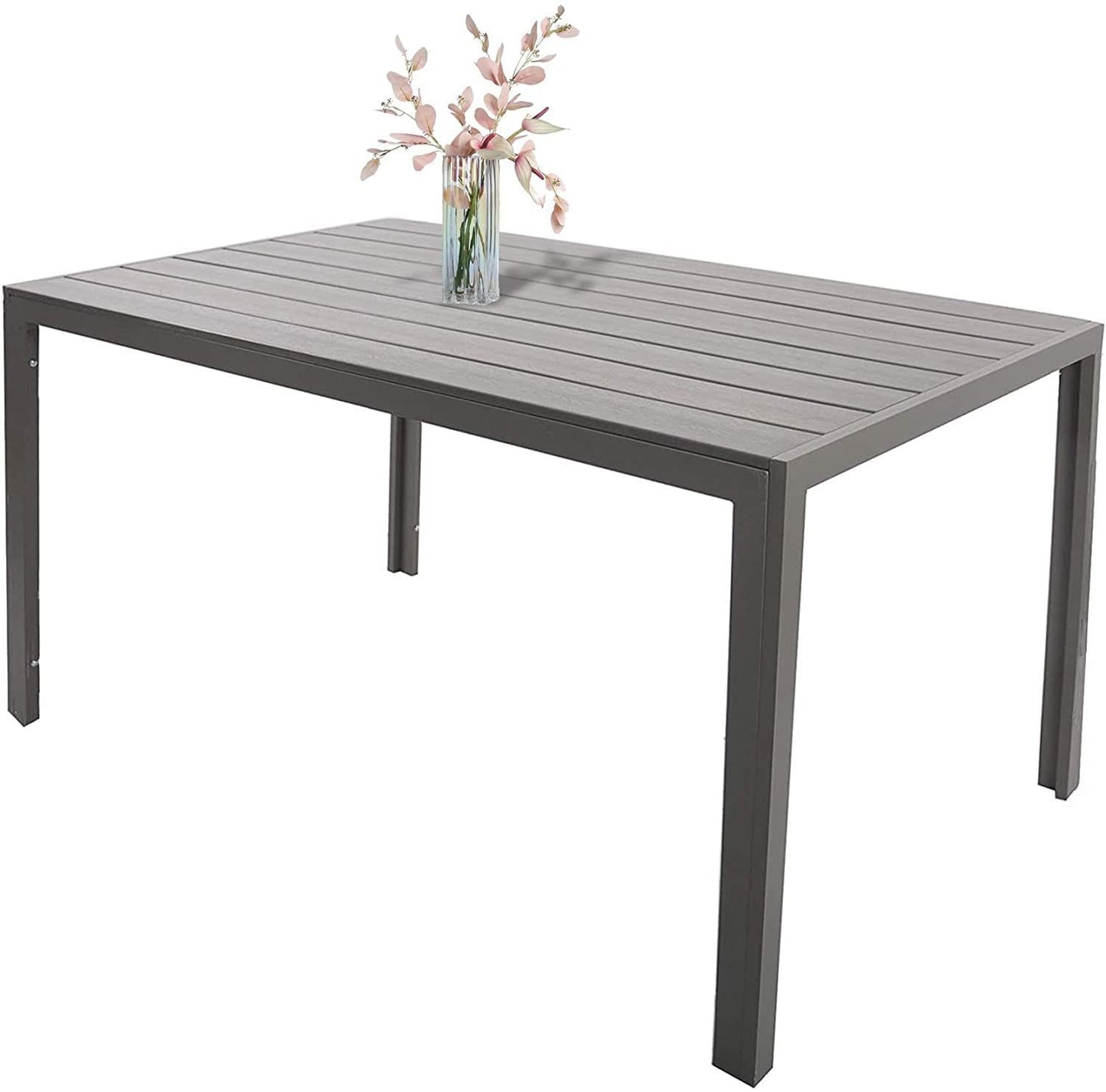 CESICIA Table Rectangle Outdoor Dining Table 31.5-in W x 55.1-in L