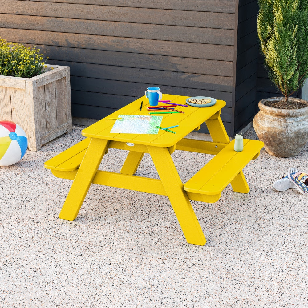 POLYWOOD Kids Rectangle Outdoor Coffee Table 34.5-in W x 39-in L