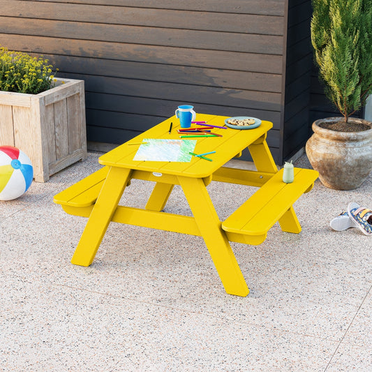 POLYWOOD Kids Rectangle Outdoor Coffee Table 34.5-in W x 39-in L