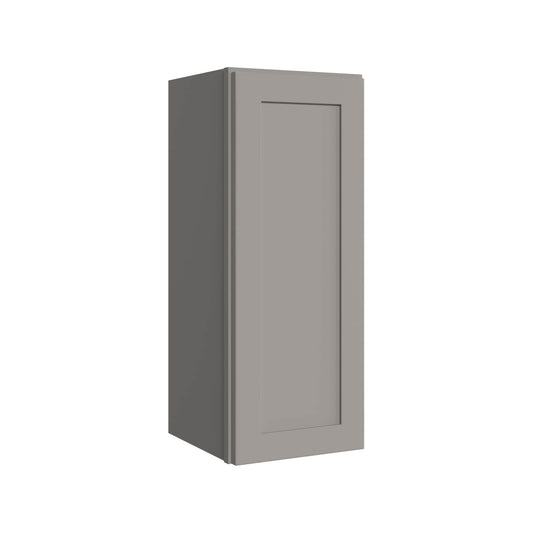 KraftMaid Momentum Deveron 12-in W x 30-in H x 12-in D Pebble Grey Wall Fully assembled Plywood Cabinet Recessed Panel