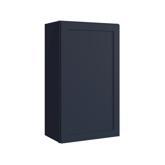 KraftMaid Momentum Deveron 21-in W x 36-in H x 12-in D Midnight Wall Fully assembled Plywood Cabinet Recessed Panel