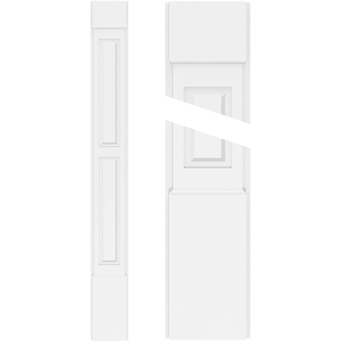 Ekena Millwork PVC Pilasters 9-in x 90-in Unfinished PVC Pilaster Entry Door Casing Accent