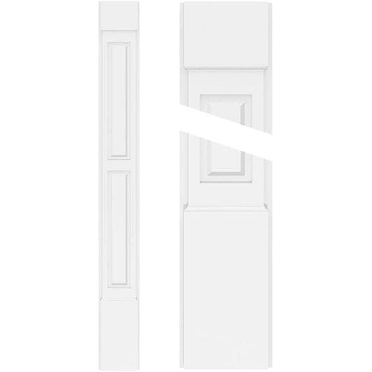 Ekena Millwork PVC Pilasters 9-in x 90-in Unfinished PVC Pilaster Entry Door Casing Accent