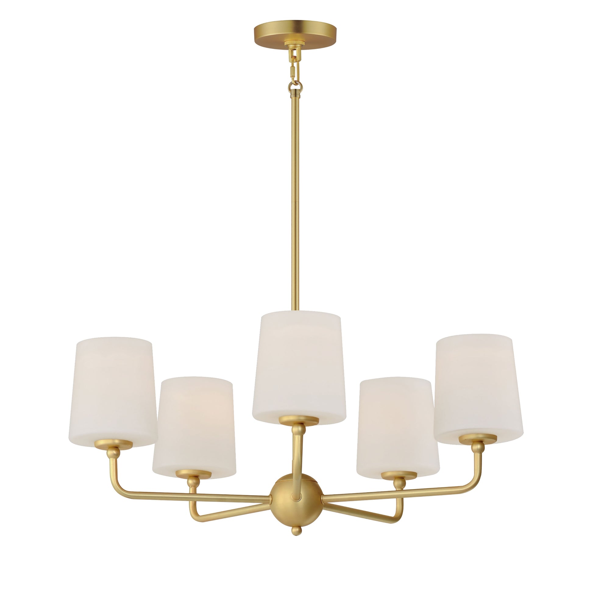 Maxim Lighting Bristol 5 -Light Satin Brass Indoor Steel Chandelier