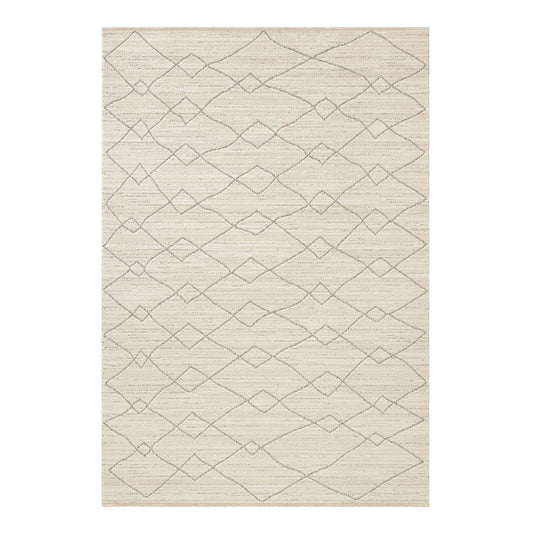 Obeetee Wilds 8 x 10 (ft) Loomed Polyester/Polypropylene Natural Rectangular Indoor Spot Clean Only Pet Friendly Area rug