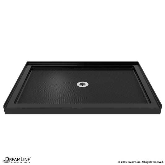 DreamLine SlimLine 34-in W x 48-in L Center Black Single Threshold Rectangle Shower Pan Base with 2.75-in H Threshold