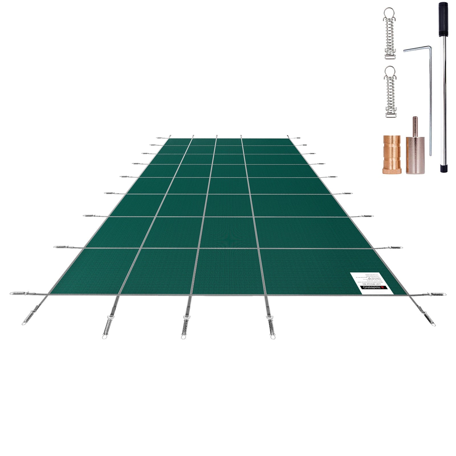 SVOPES 38-ft x 18-ft Inground Pool Safety Cover Polypropylene Leaf safety and winter Rectangle Pool Cover