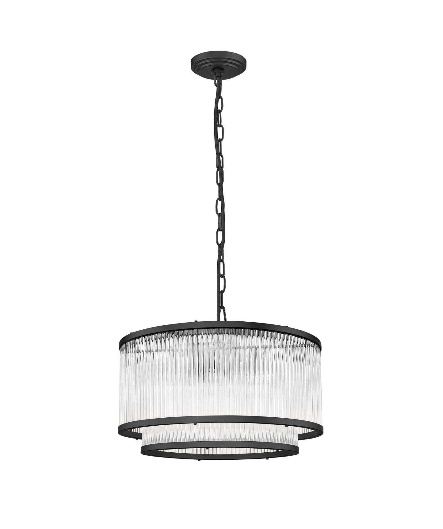 RD Tessa 5 -Light Antique Black Indoor Metal Chandelier