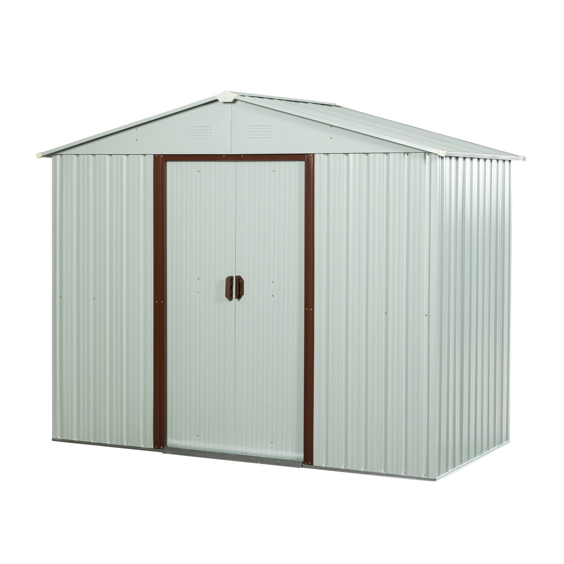 Kahomvis 8-ft x 4-ft Galvanized steel Storage Shed