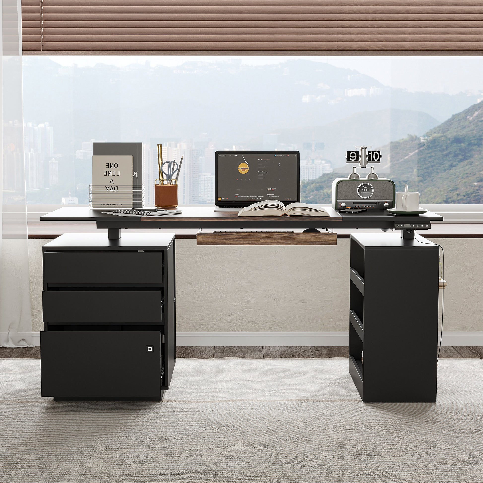 FUFU&GAGA 63-in Multiple colors/finishes Modern/Contemporary Executive desk
