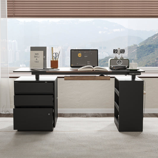 FUFU&GAGA 63-in Multiple colors/finishes Modern/Contemporary Executive desk