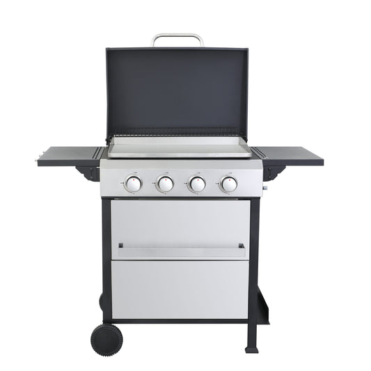 Xspracer Black and White 4 -Burner Liquid Propane Gas Grill