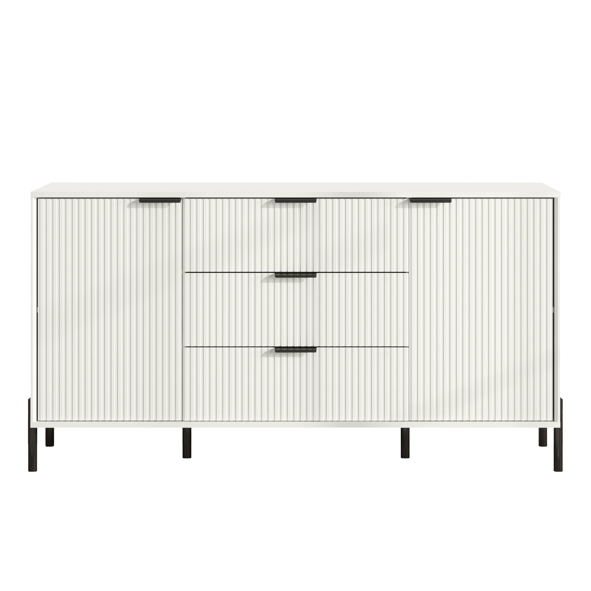 Festivo White 3 -Drawer 58-in Combo dresser