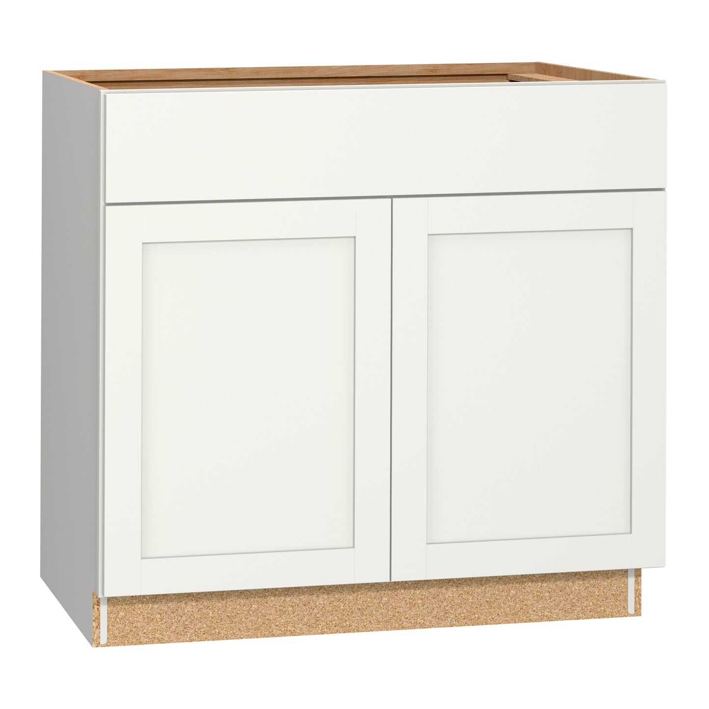 Diamond NOW Arcadia 36-in W x 35-in H x 23.75-in D White Base Fully Assembled Cabinet Recessed Panel Shaker