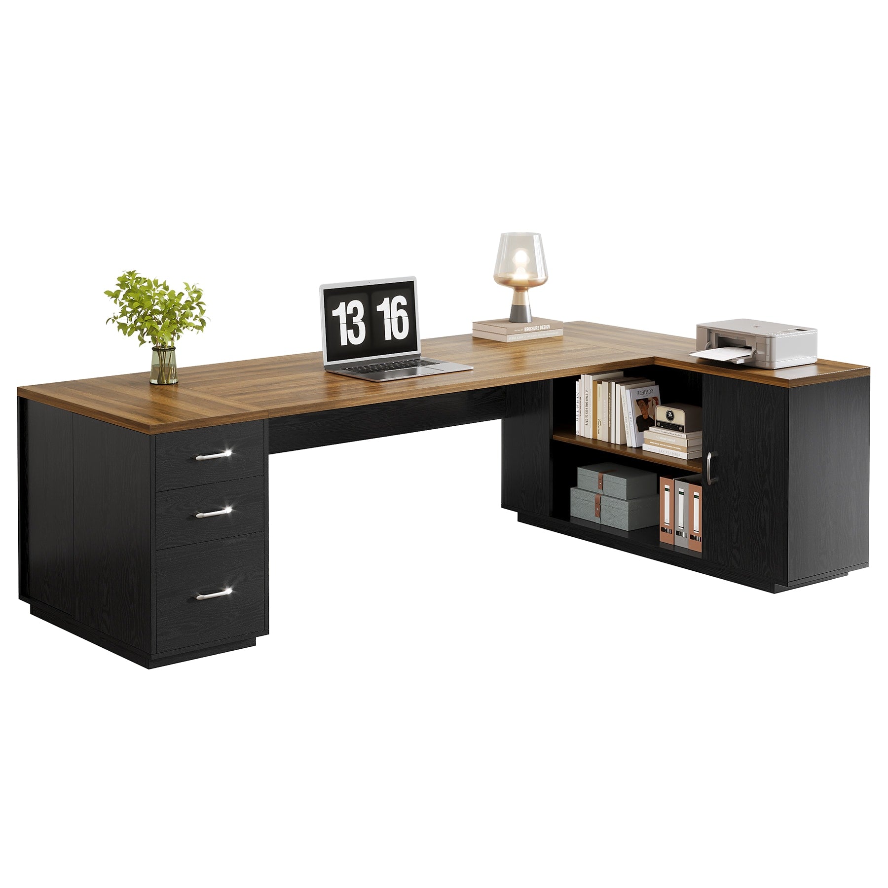 Tribesigns Office Conference Table Multiple colors/finishes 1 -Person Conference table ( 85.83-in W x 29.53-in H )