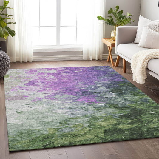 Addison Rugs Chantille ACN1674PP 9 x 12 (ft) Loomed Purple Rectangular Indoor/Outdoor Machine washable Pet Friendly Area rug
