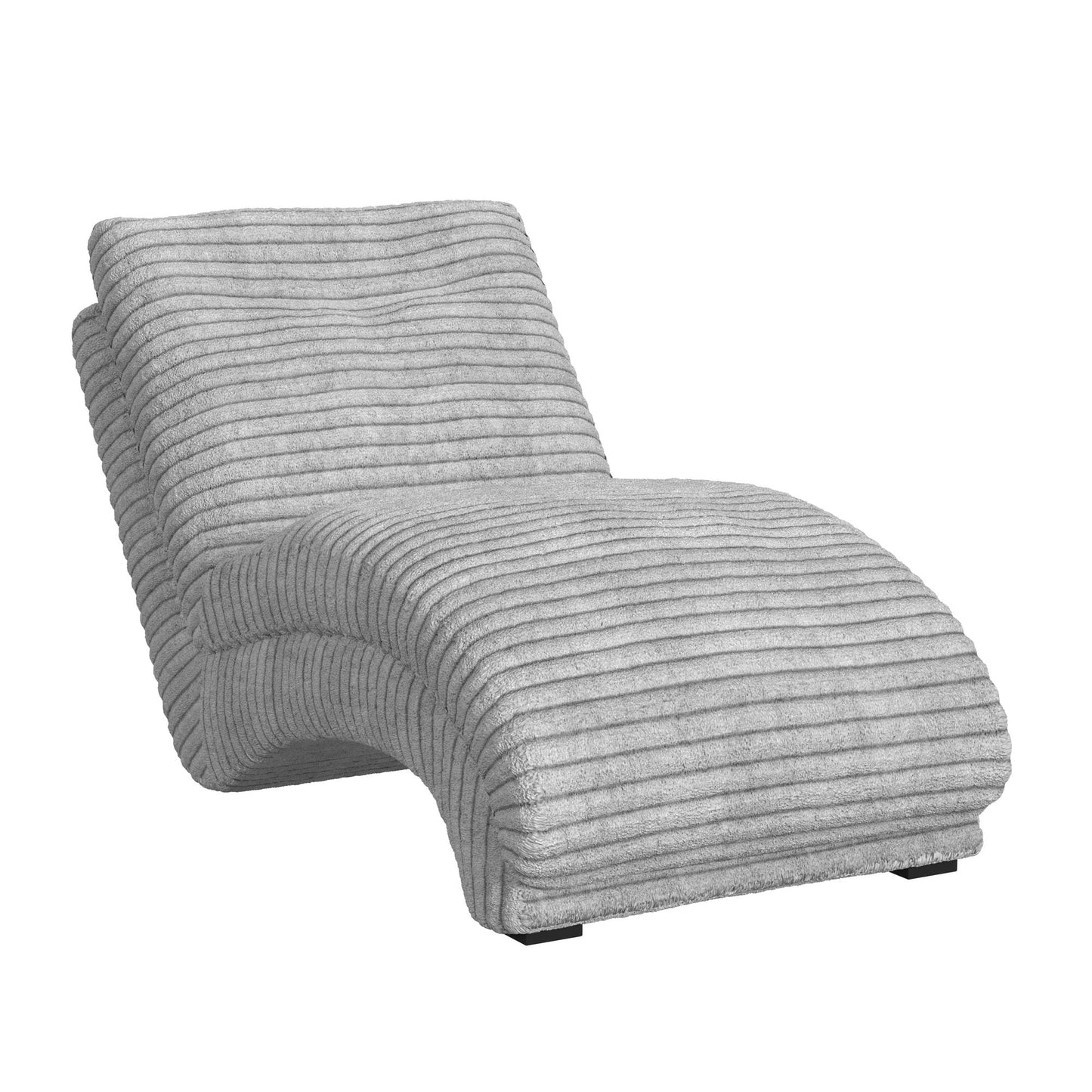 Picket House Furnishings Victoria Modern Silver Polyester/Polyester blend Chaise Lounge