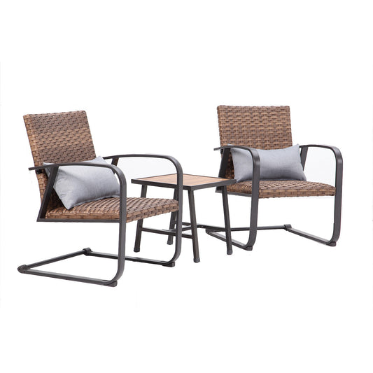 Wildaven Patio Conversation Set with Gray