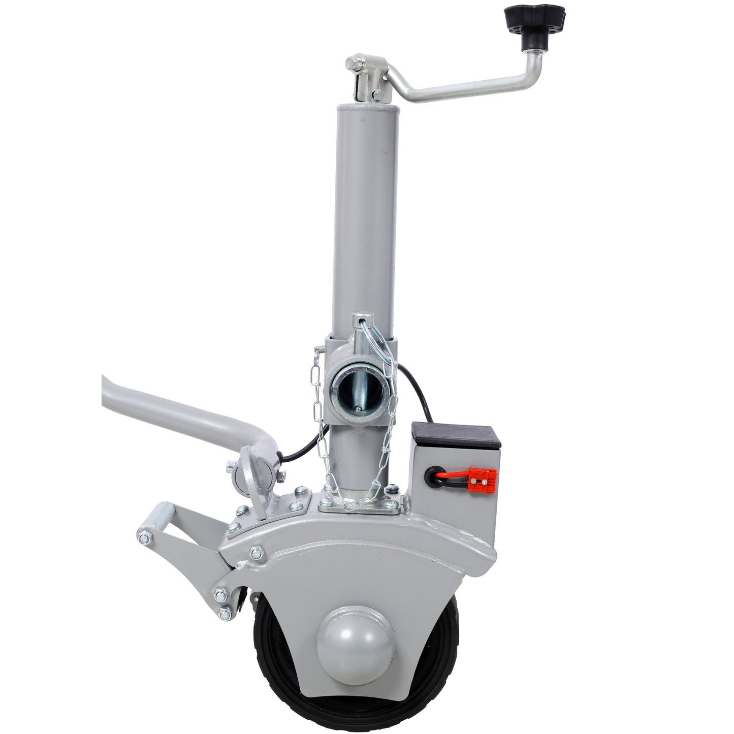 Kahomvis Electric Trailer Dolly 5000lbs Towing Capacity 350W 12V Trailer Jockey Wheel with 22 ft/min Moving Speed 8inch Rubber Tire for Moving Trailer Caravan Boat