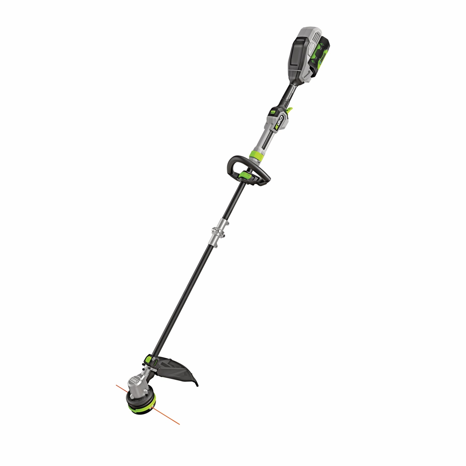 EGO POWER+ POWERLOAD with Carbon Fiber Shaft 56-volt 16-in Telescopic Shaft Battery String Trimmer 2.5 Ah (Battery Included) (Charger Included)