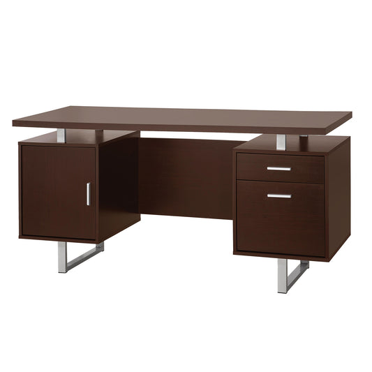 Benzara 60-in Brown Modern/Contemporary Bamboo Executive desk
