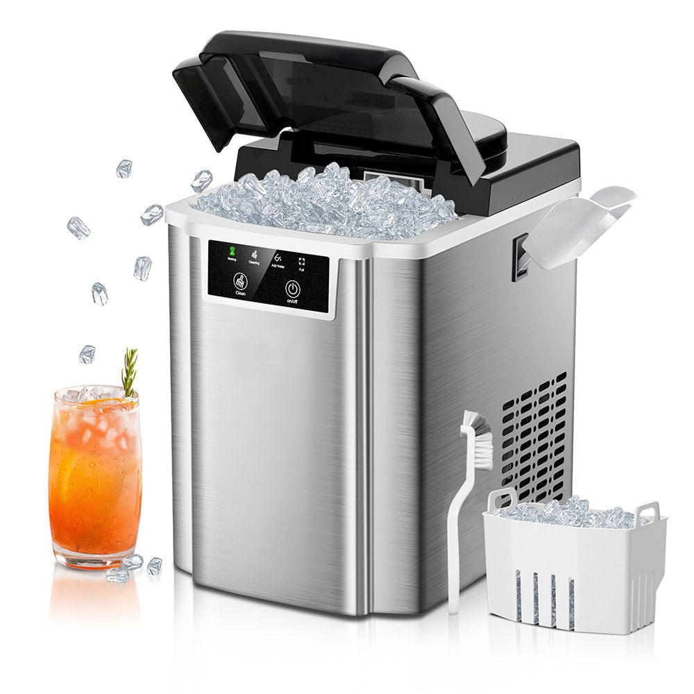 FUFU&GAGA 38-lb Ice Per day Nugget Ice Maker ( Sliver )