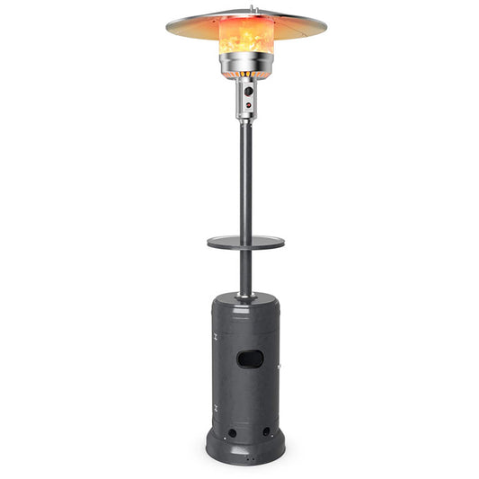 Clihome 48000 -BTU Gray Steel Floorstanding Liquid propane Patio Heater