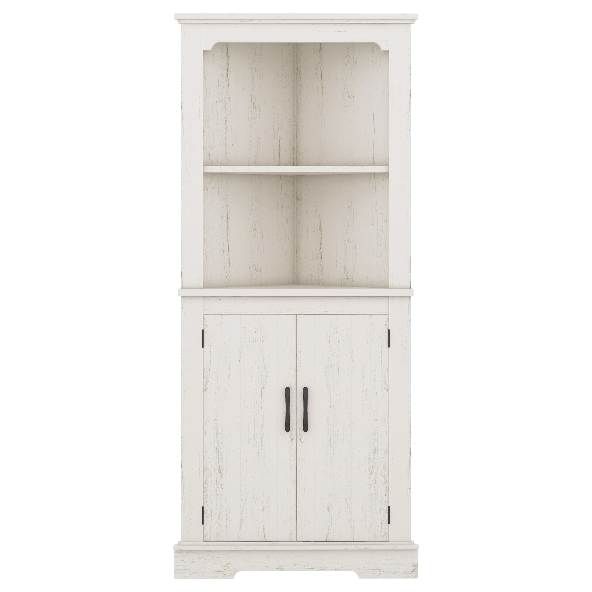 Siavonce 30.6-in W x 69.3-in H MDF Beige Freestanding Utility Storage Cabinet