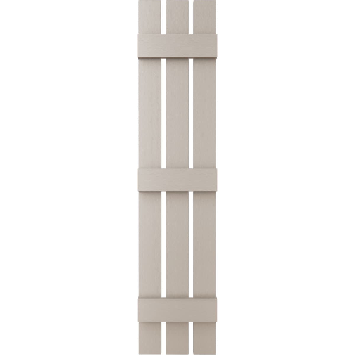 Ekena Millwork 12-in W x 89-in H Clay Board and batten Spaced Exterior Shutters ( 2 -Pack )