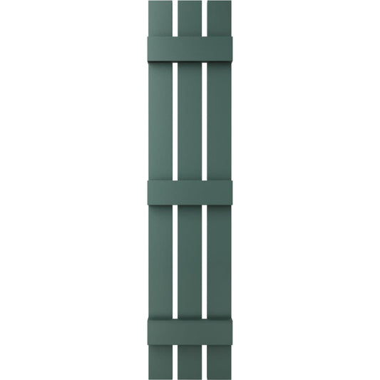 Ekena Millwork 12-in W x 72-in H Forest Green Board and batten Spaced Exterior Shutters ( 2 -Pack )