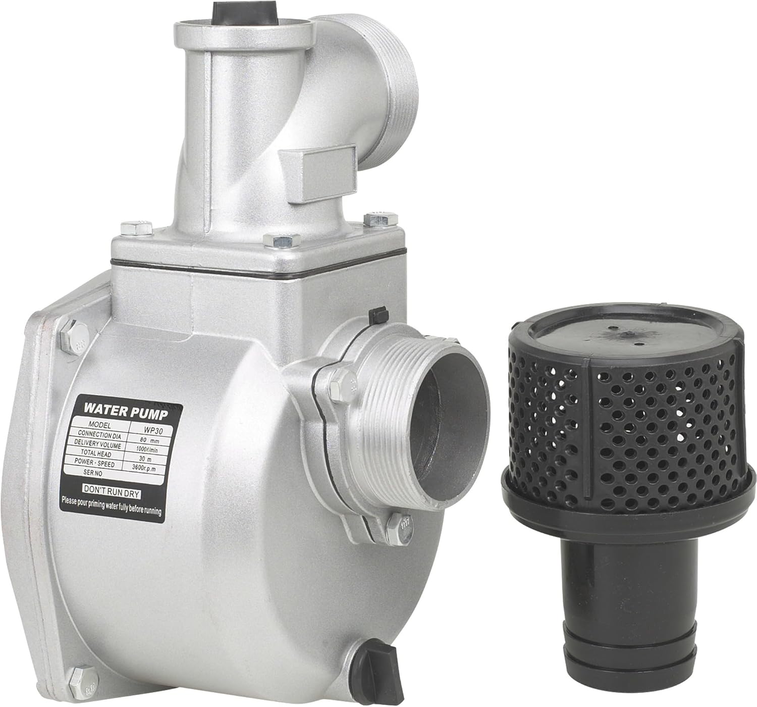 Semi-Trash Water Pump ONLY - for Straight Keyed Shafts, 3in. Ports, 14,265 GPH