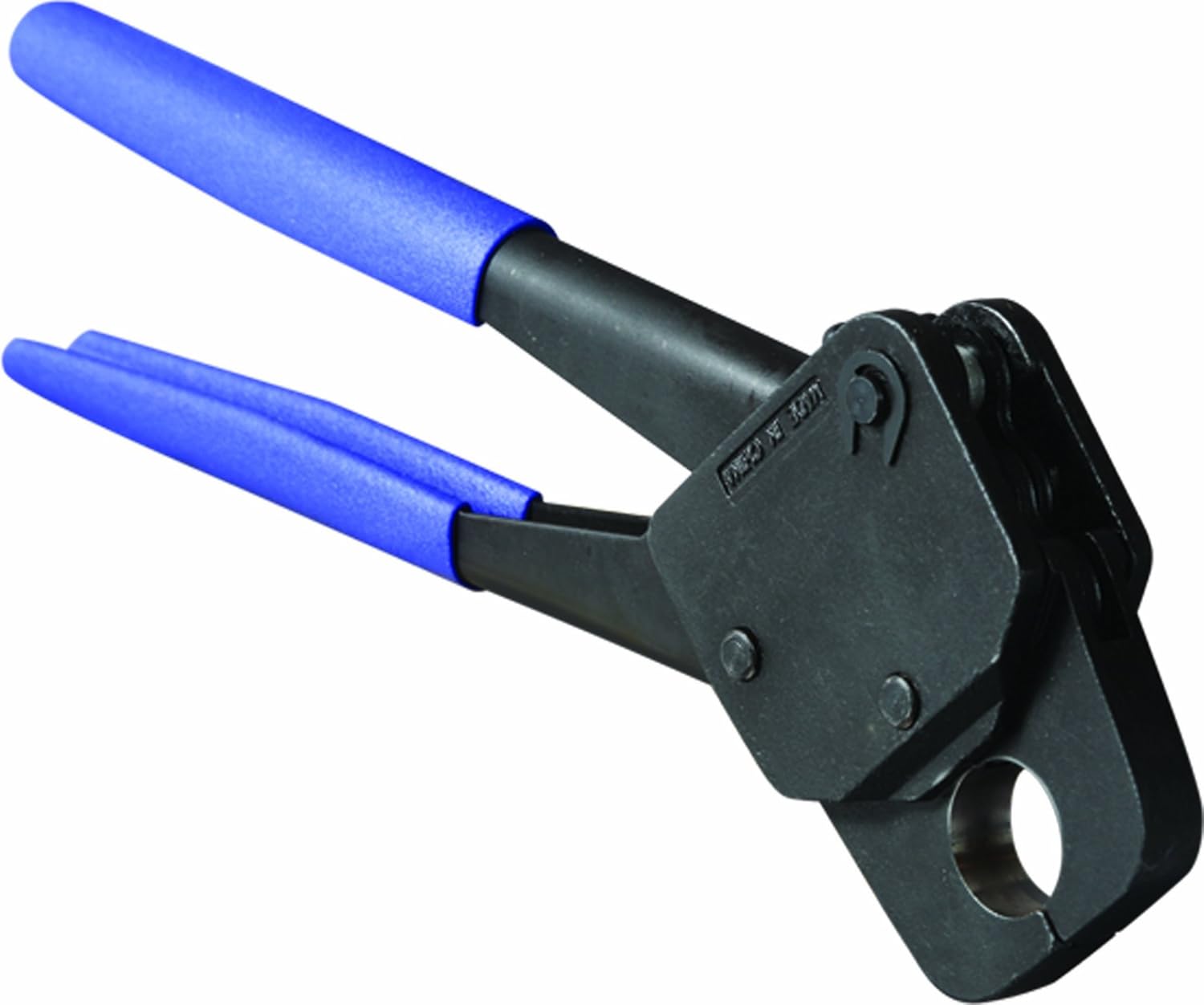Viega 41744 PureFlow 3/4-Inch Zero Lead Compact Angled PEX Crimp Hand Tool with Blue Handle