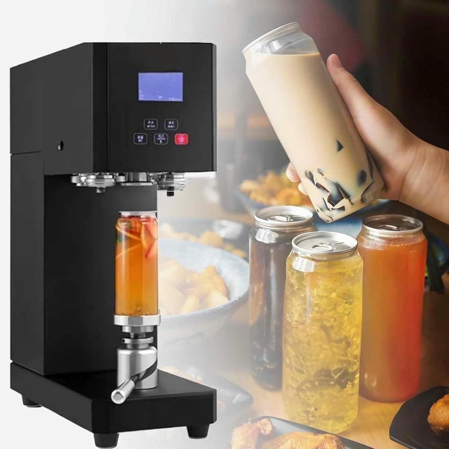 WZUOPG Automatic Cans Sealant, Plastic Can