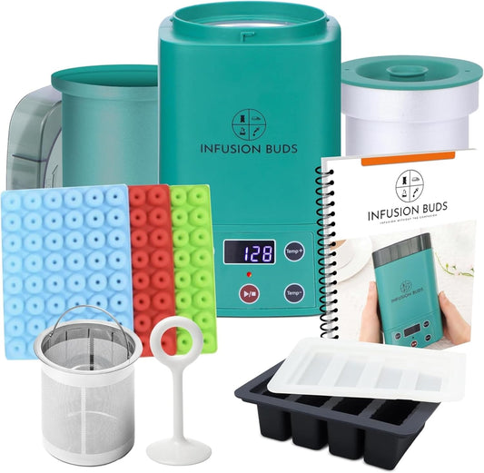 2-In-1 Decarboxylator & Infuser | Butter Maker Machine & Infuser -Compact Design- Herbal Recipe Book & All Accessories Included