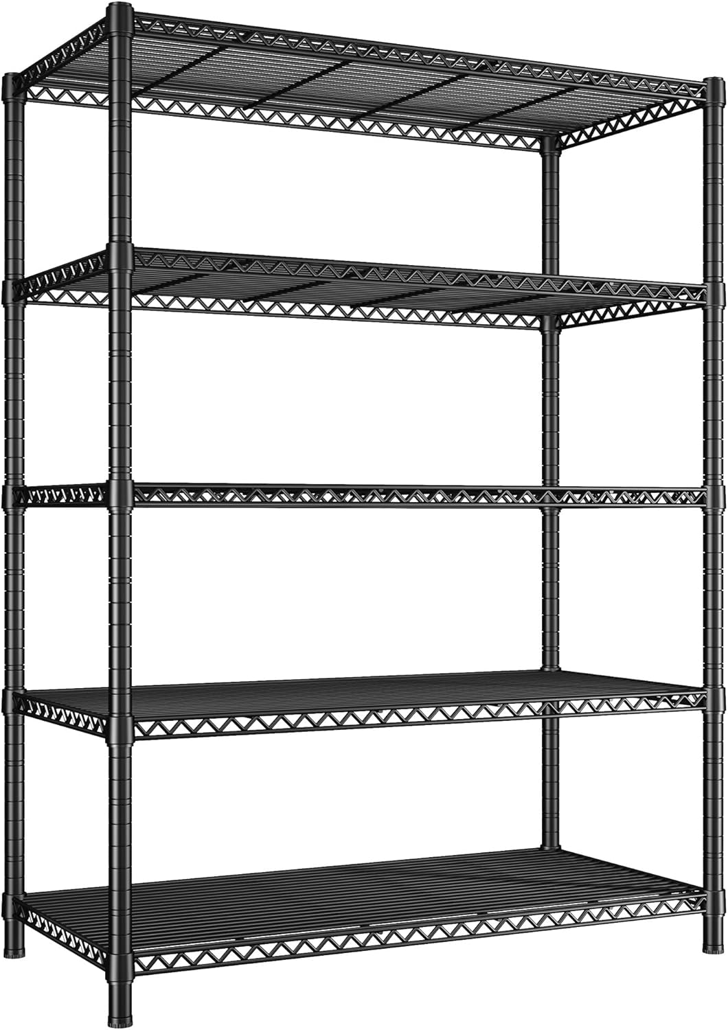 REIBII 5-Shelf Wire Shelving,Storage Shelves Metal Shelves for Storage,72\u2019\u2019H Adjustable Garage Shelving Heavy Duty Storage Rack Pantry Shelf Kitchen Shelving,72\u2019\u2019H X36\u2019\u2019W X14\u2019\u2019D