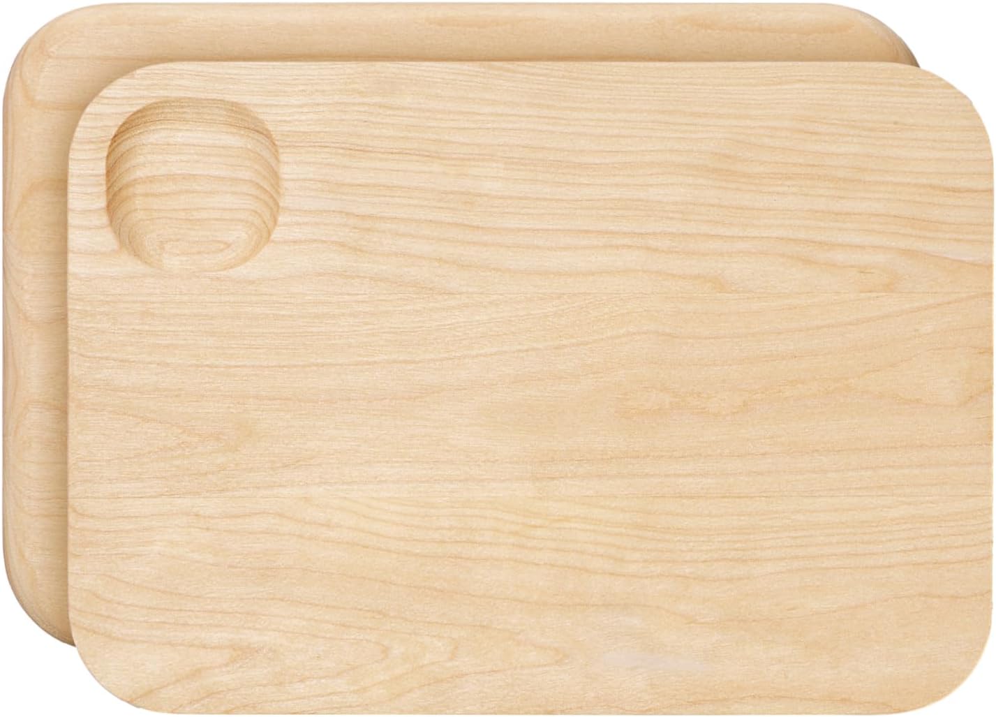 Caraway Cutting Board - Small (10 x 7\u201D) - Double Sided Wood Cutting Board - Made From FSC-Certified Birch Wood - Food-Safe Mineral Oil & Wax Finish