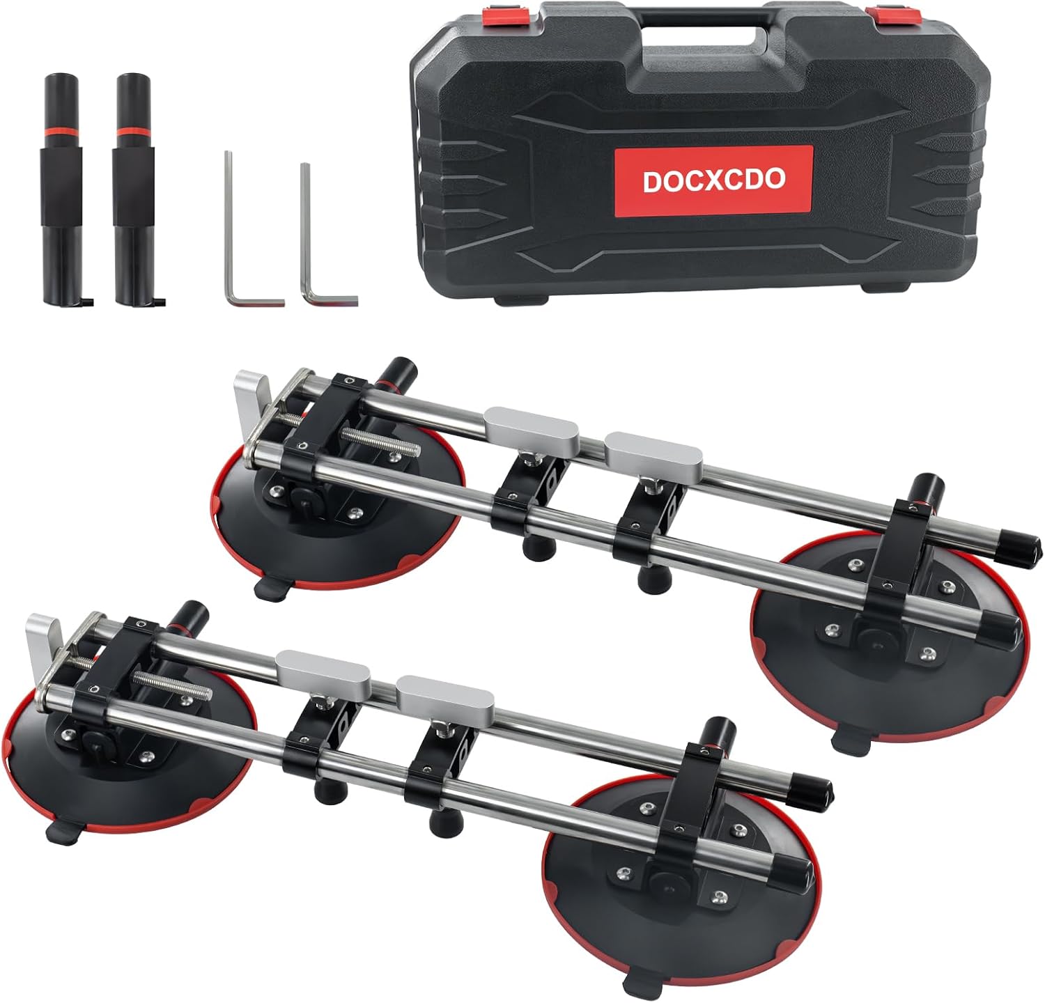 Seamless Stone Seam Setter,2 Pack Granite Seam Setter for Countertop Joining & Leveling Installation Tool for Tile，Granite, Stone, Marble, Slab(With 2 Replacement Air Pump)