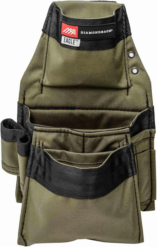 The Diamondback Eagle Tool Pouch - Modular Utility Pouch for 4" Tool Belts - Ideal Carpenter & Electrician Tool Pouch for Nuts, Punches & Fasteners