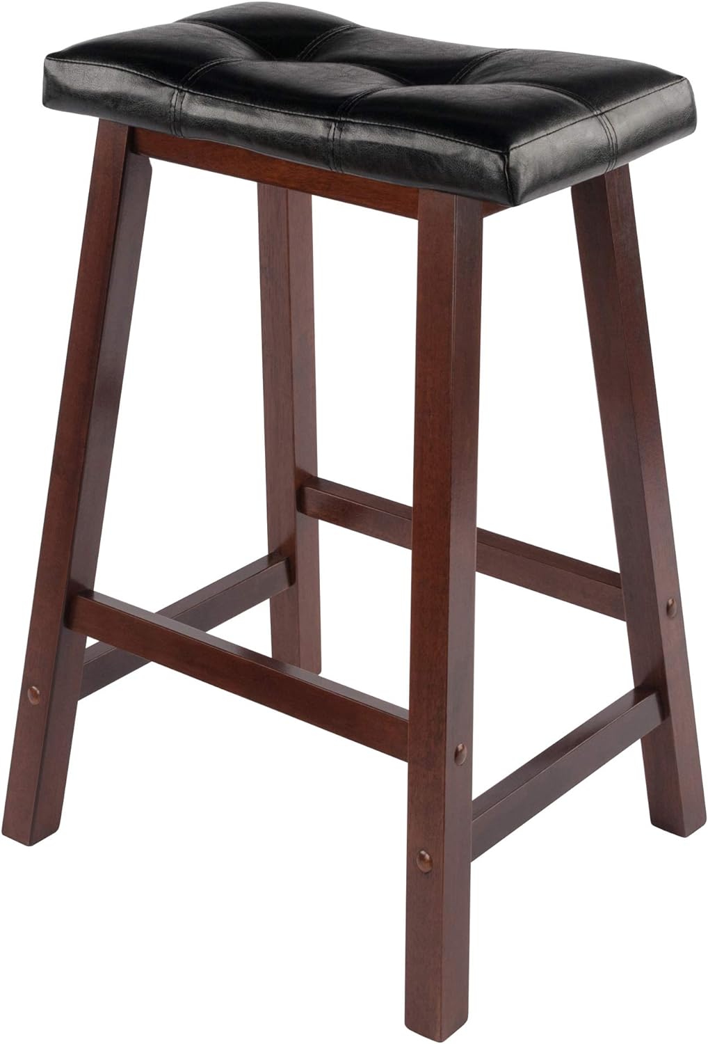 Winsome Mona Stool, 24", Antique Walnut