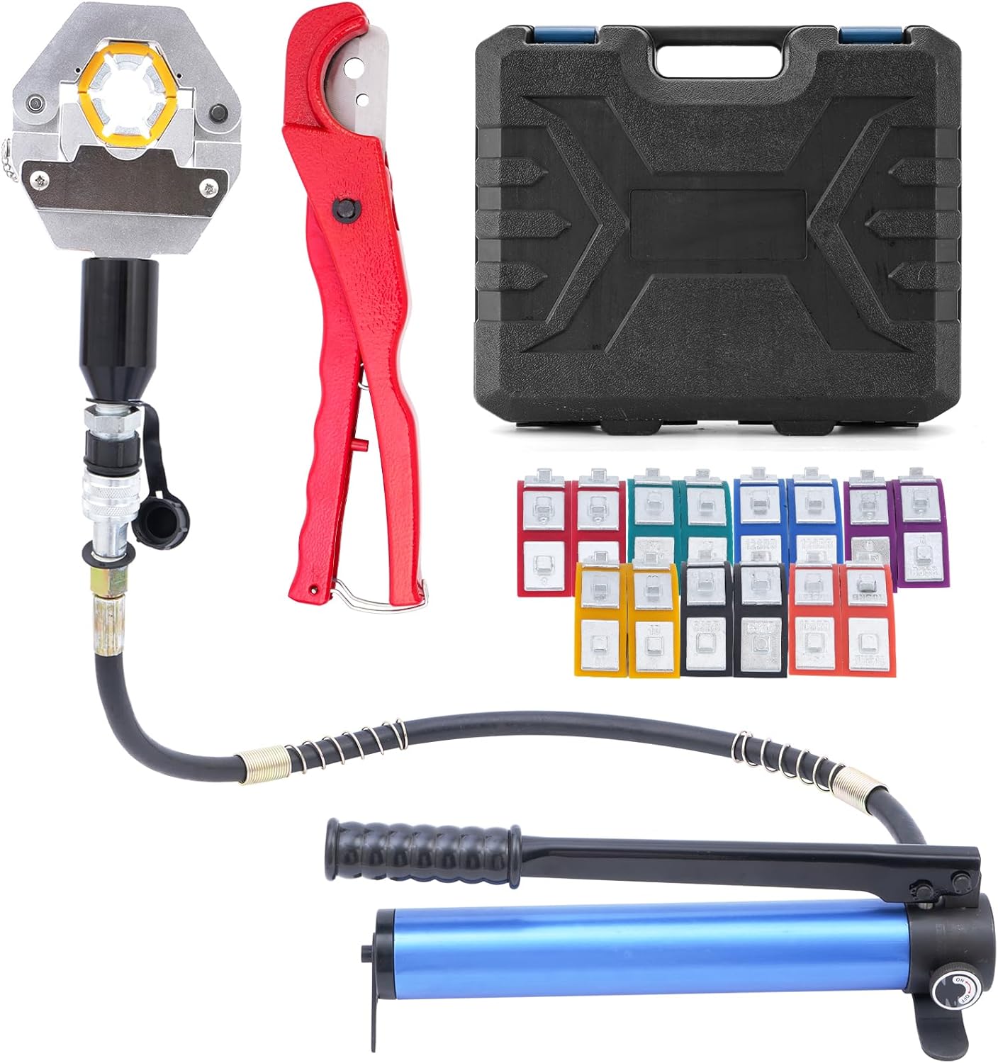 Hydraulic Hose Crimper Hydra-Krimp 71500 Manual A/C Hose Crimper Kit Air Conditioning Repair Handheld Hydraulic Hose Crimping Tool