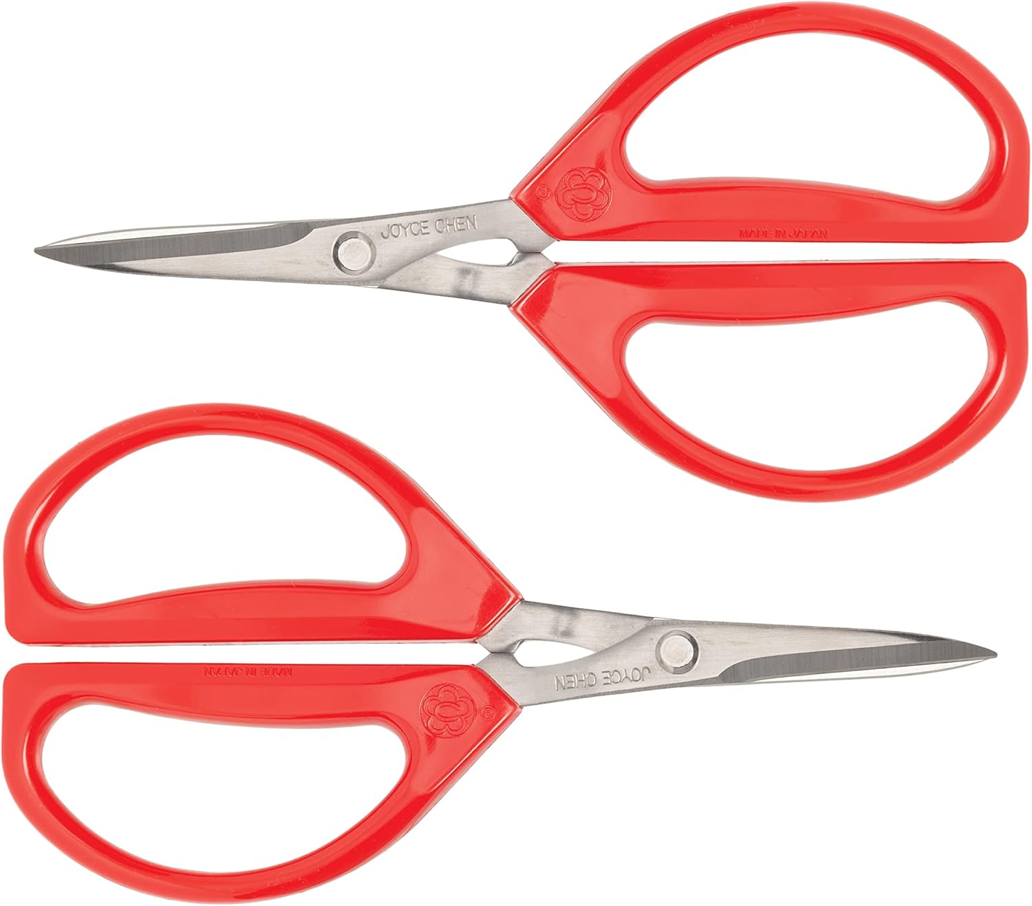 Joyce Chen Original Unlimited Kitchen Scissors All Purpose Kitchen Shears With Comfortable Handles, Red, 2 Pack